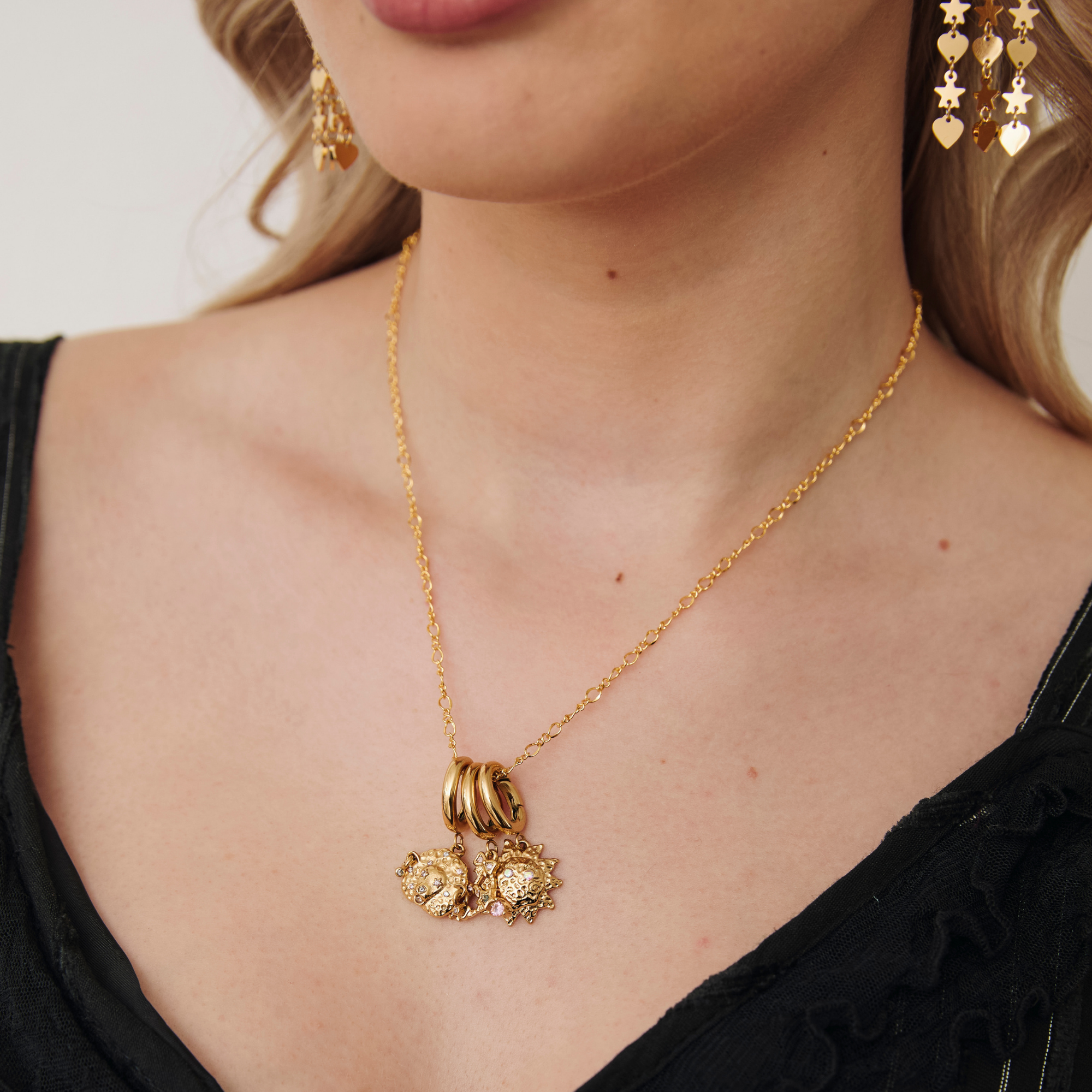 Sunny Side Up Charm Gold