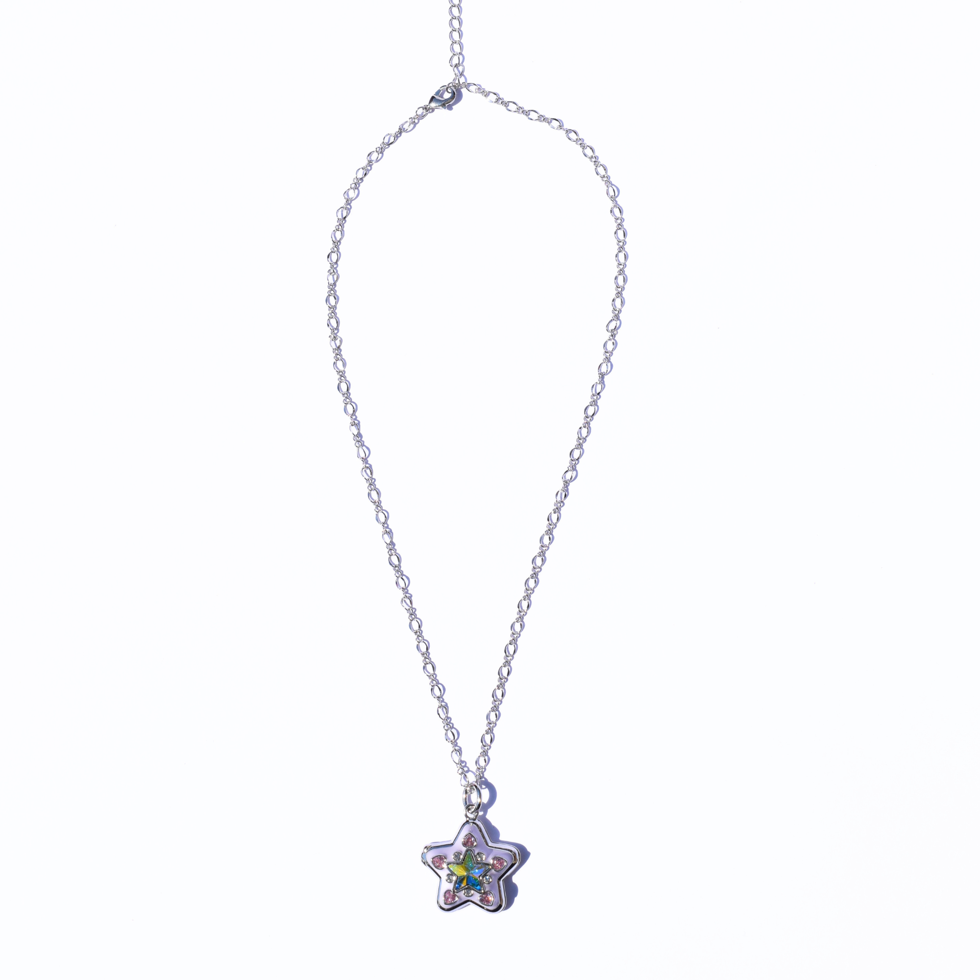 Starlight Locket Necklace Silver