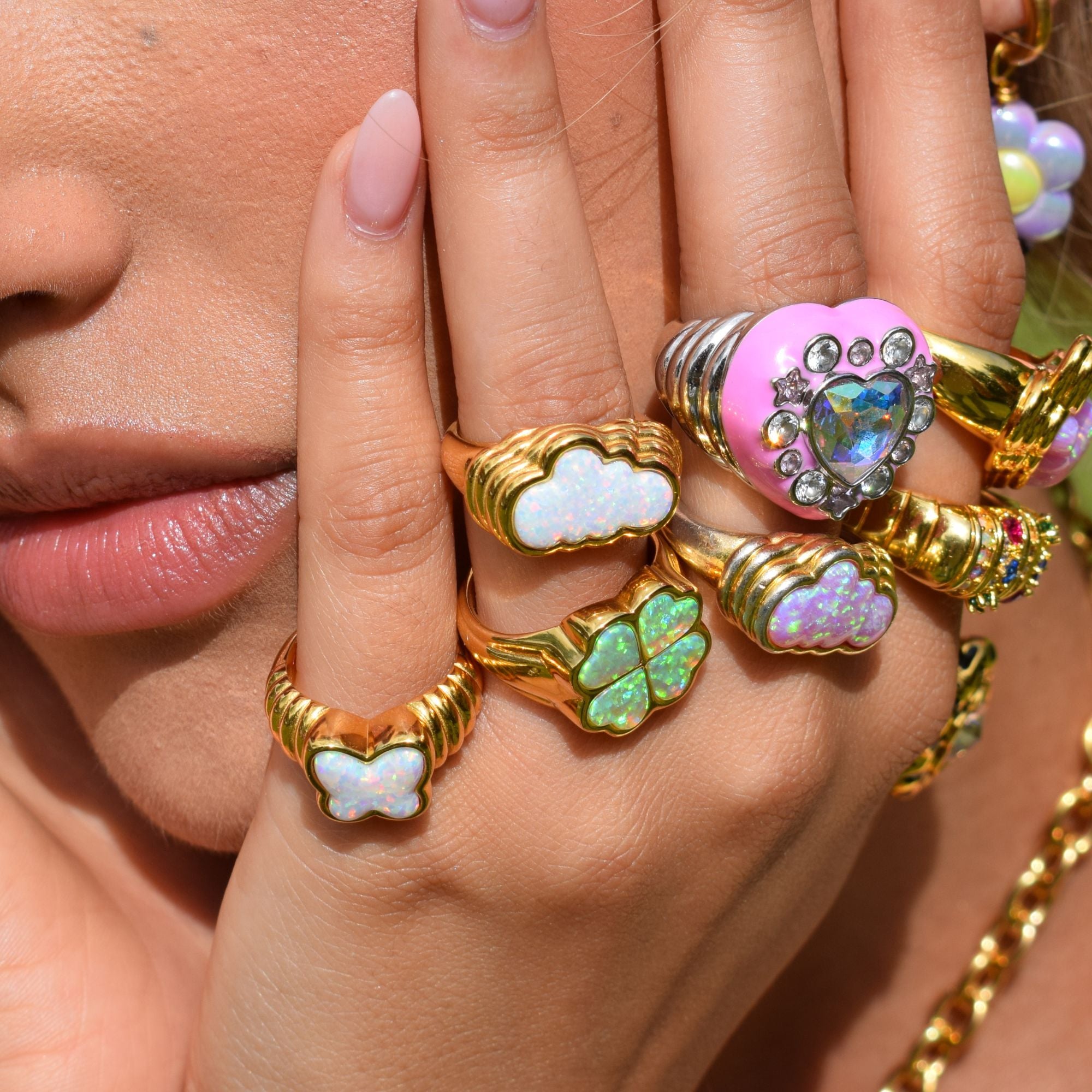 Head In The Clouds Ring Gold