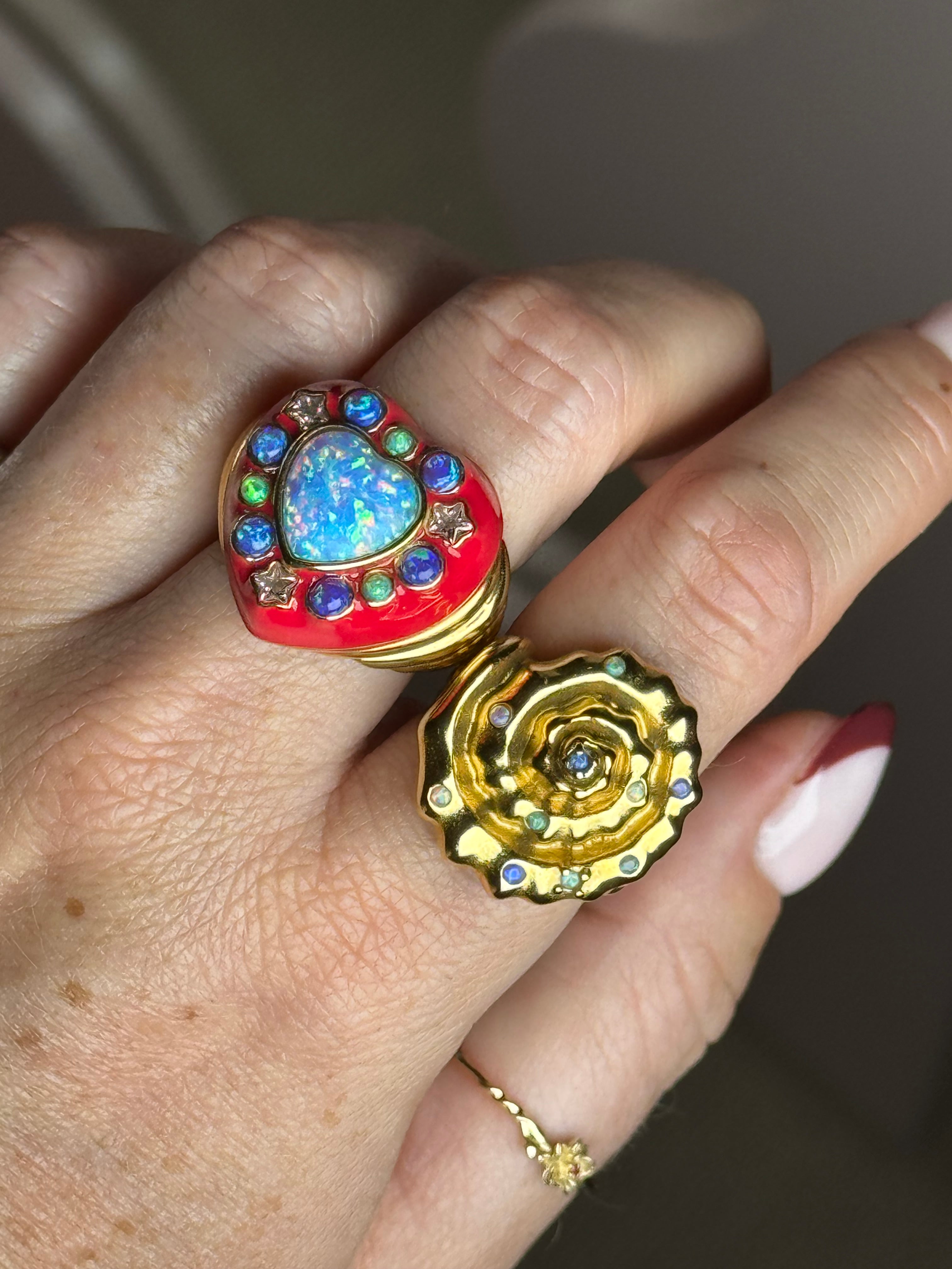 Cosmic Girl Ring Cherry Opal