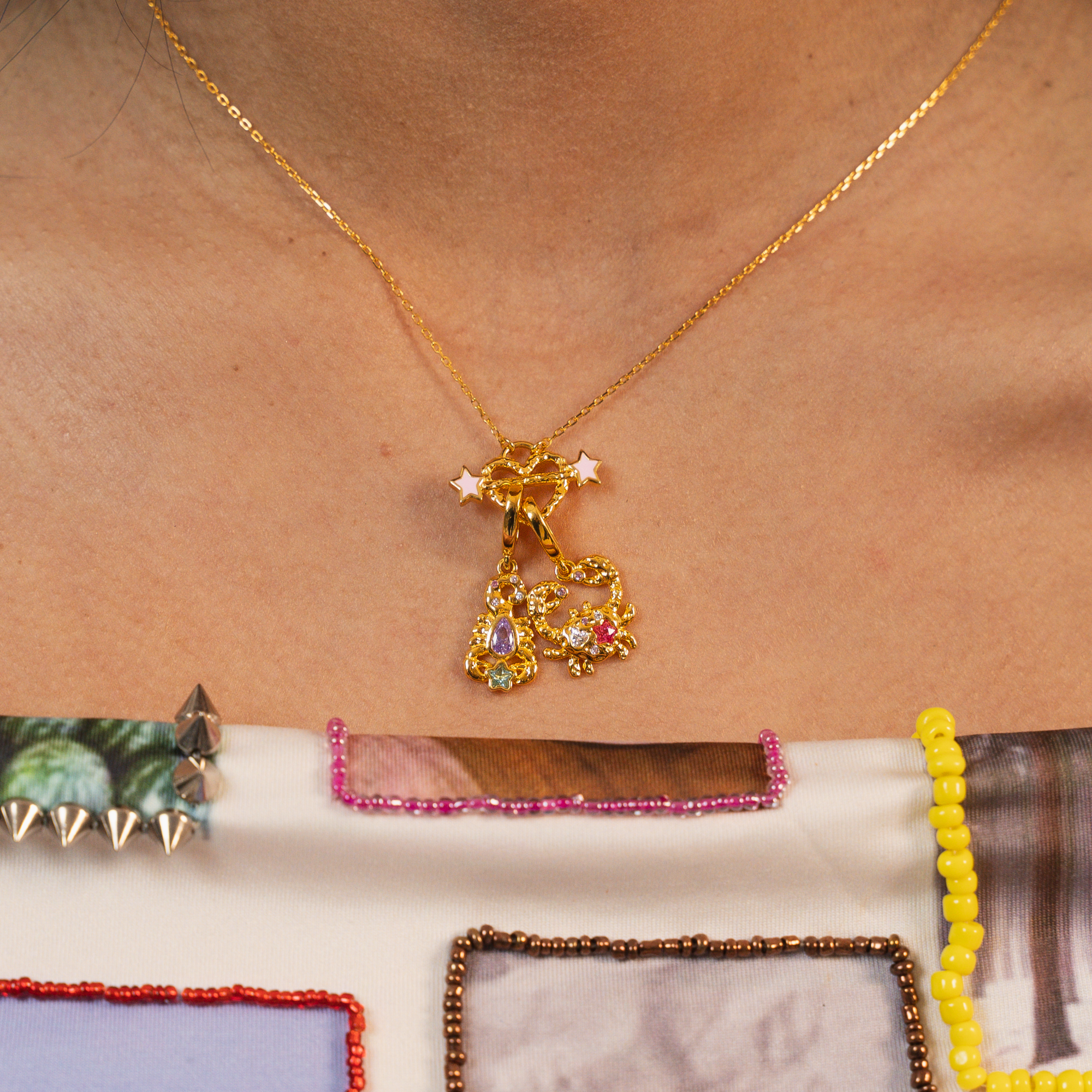 Scorpio Charm Gold