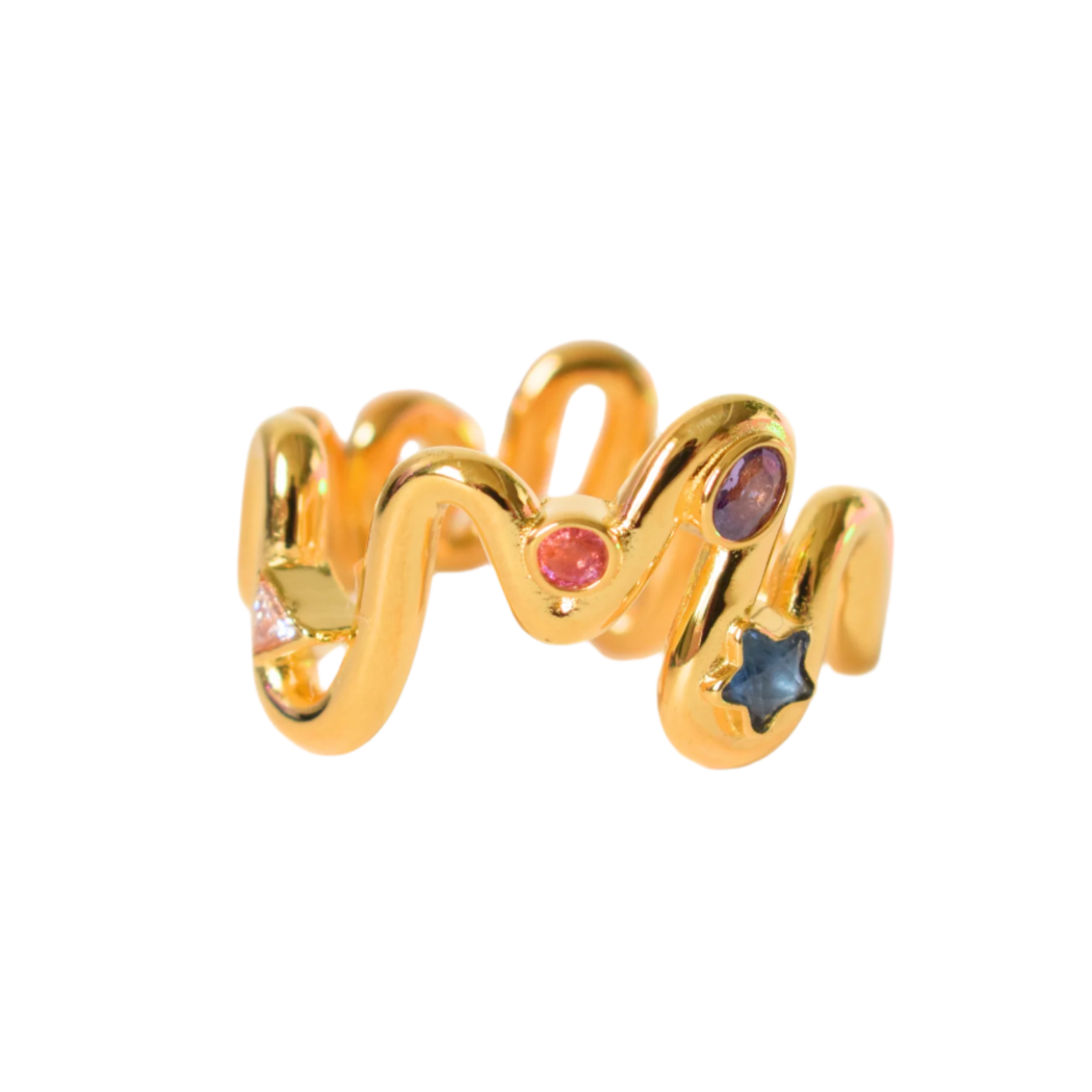 Squiggle Ring Gold