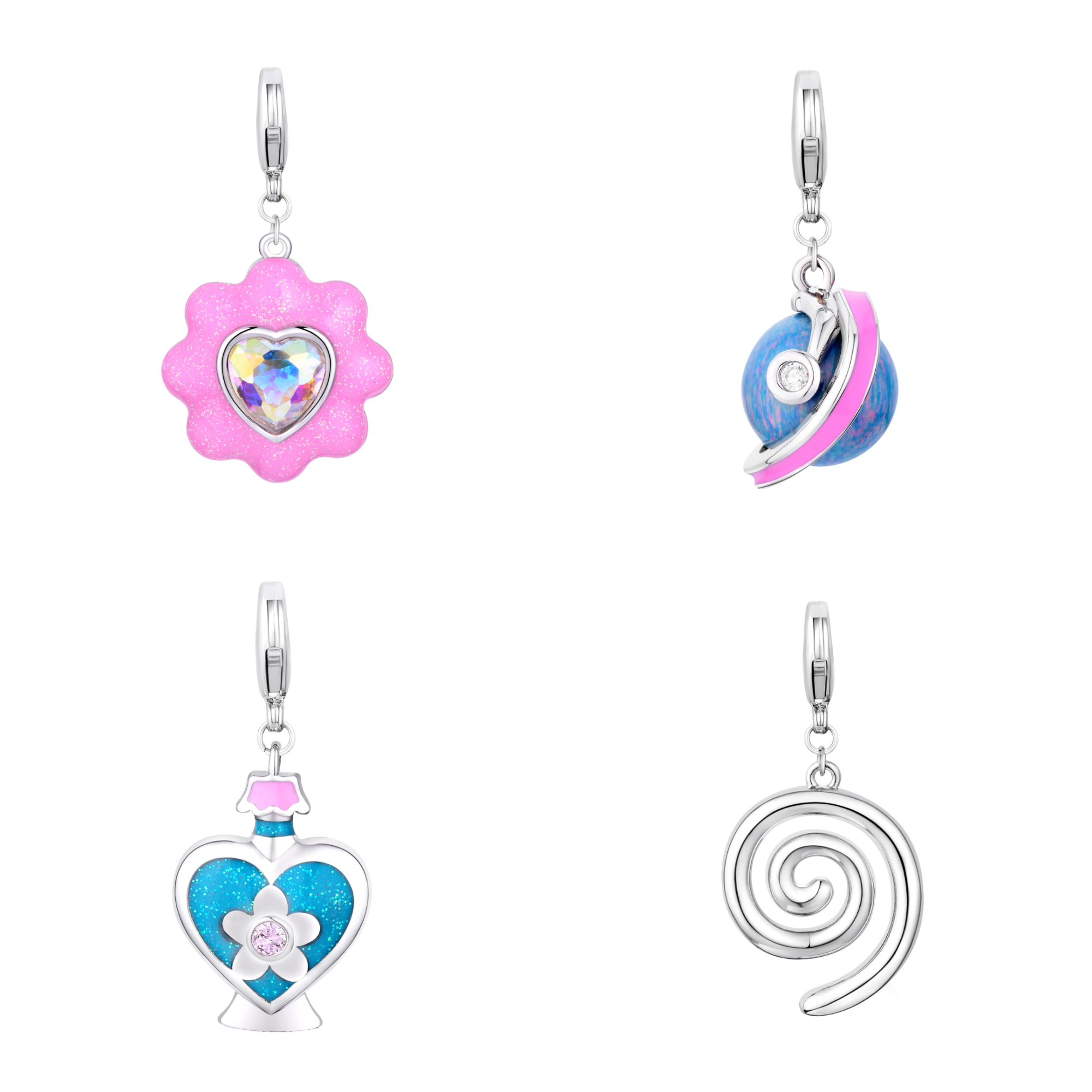 Galaxy Girl Charm Set - Silver