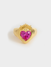 Queen of Hearts Ring Gold