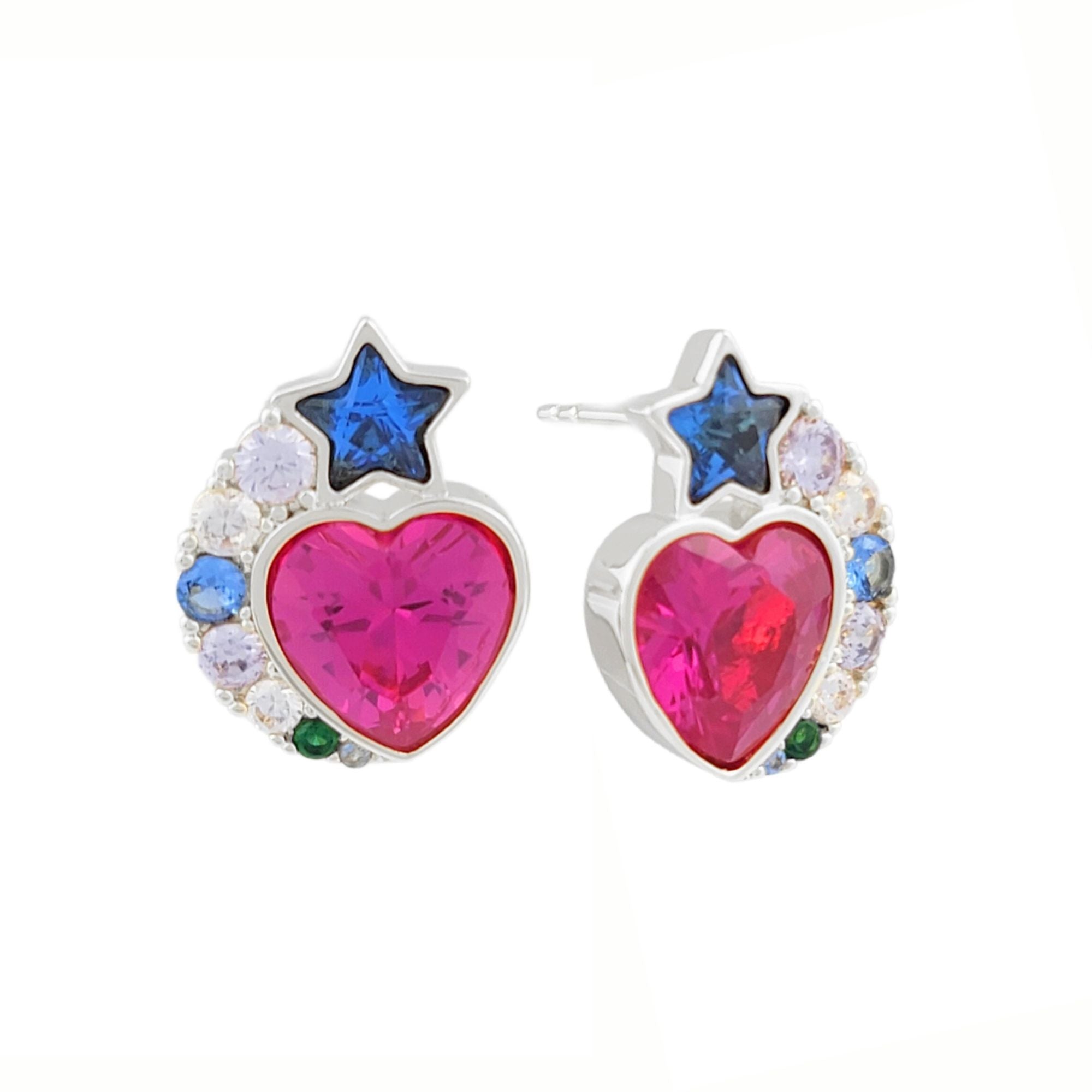 Ziggy Starburst Earrings Silver