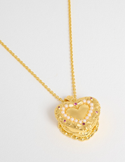 Rococo Cake Necklace Gold