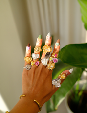 Orchid Ring Silver and Exclusive Sticker Sheet
