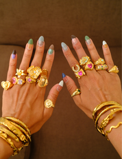 Bitter Sweet Ring Gold and Exclusive Sticker Sheet