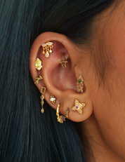 Orbs Earrings Silver and Exclusive Sticker Sheet