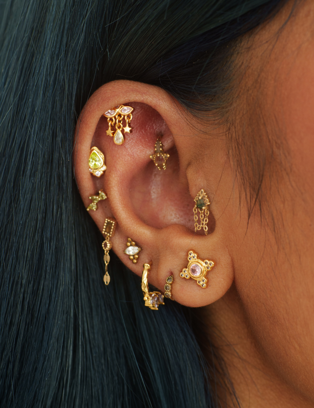 Princess Earrings Silver and Exclusive Sticker Sheet