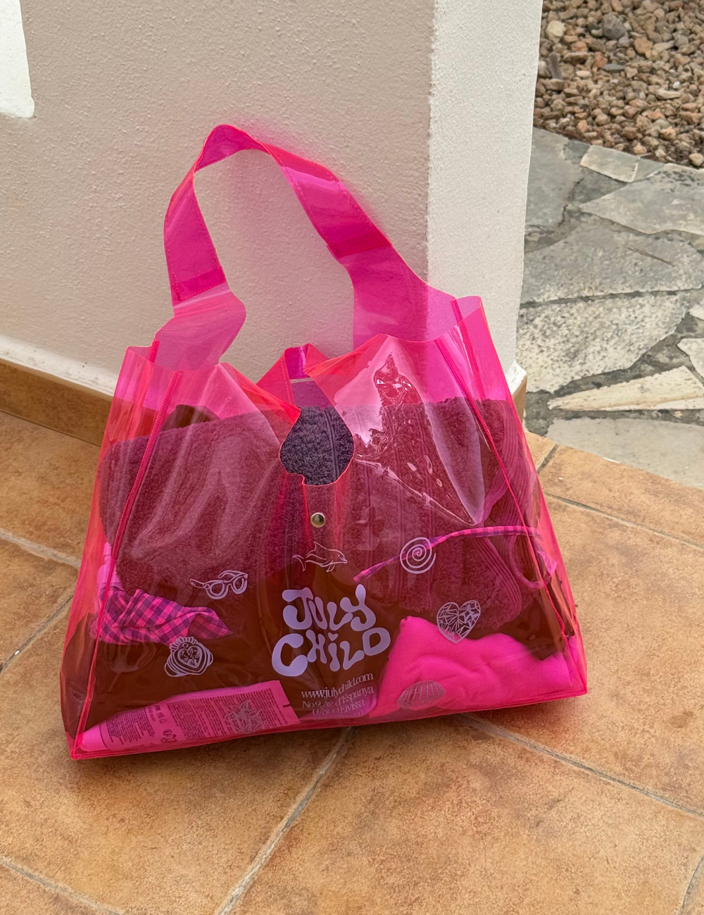 July Child Pink Jelly Bag