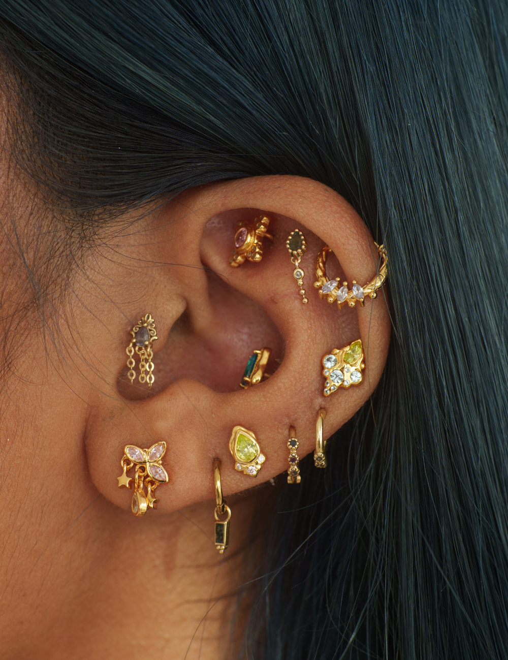 Orbs Earrings Silver and Exclusive Sticker Sheet