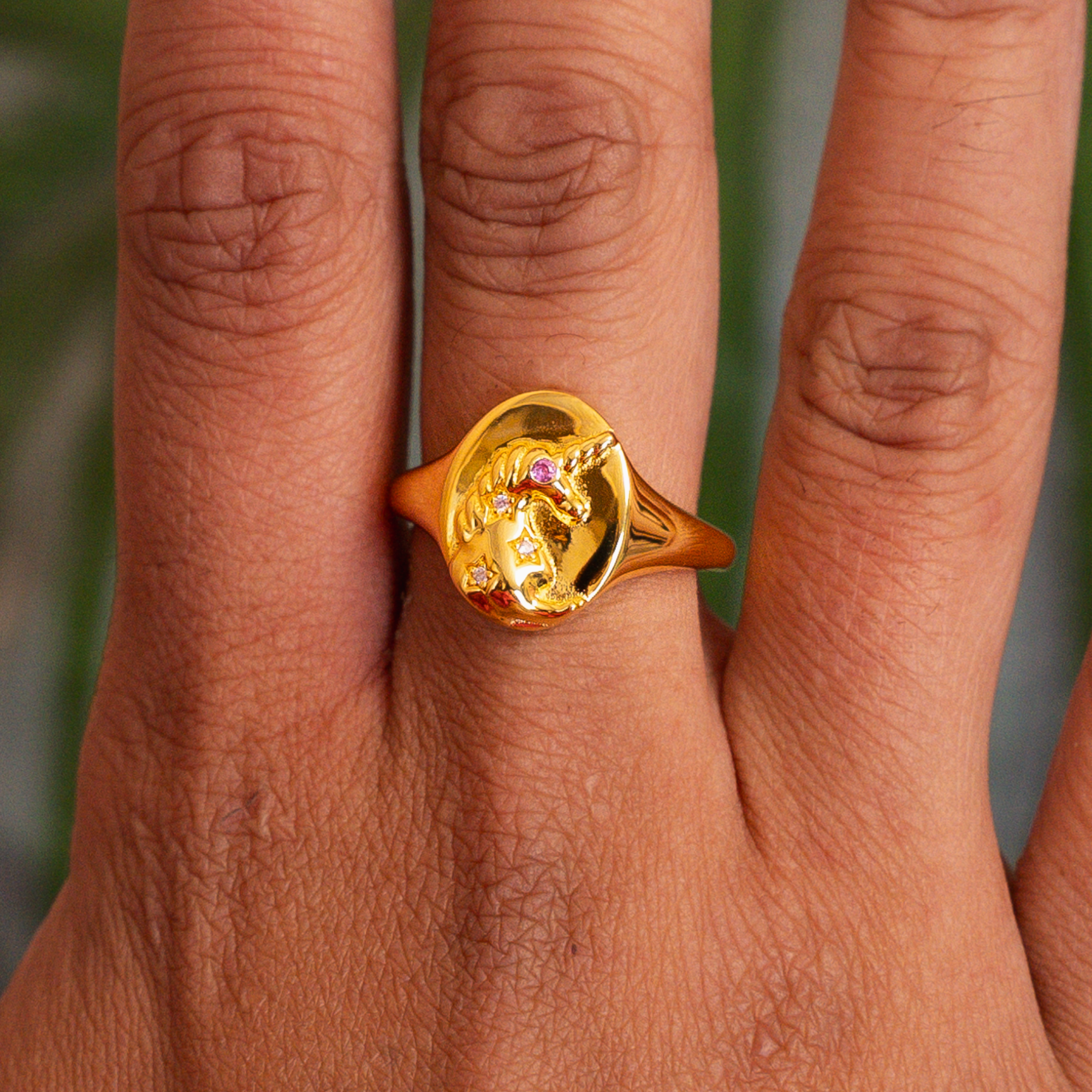 Funfair Unicorn Ring Gold