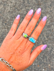 Head In The Clouds Blue Opal Silver