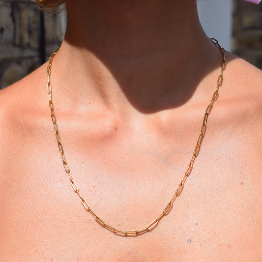 Paperclip Chain Gold