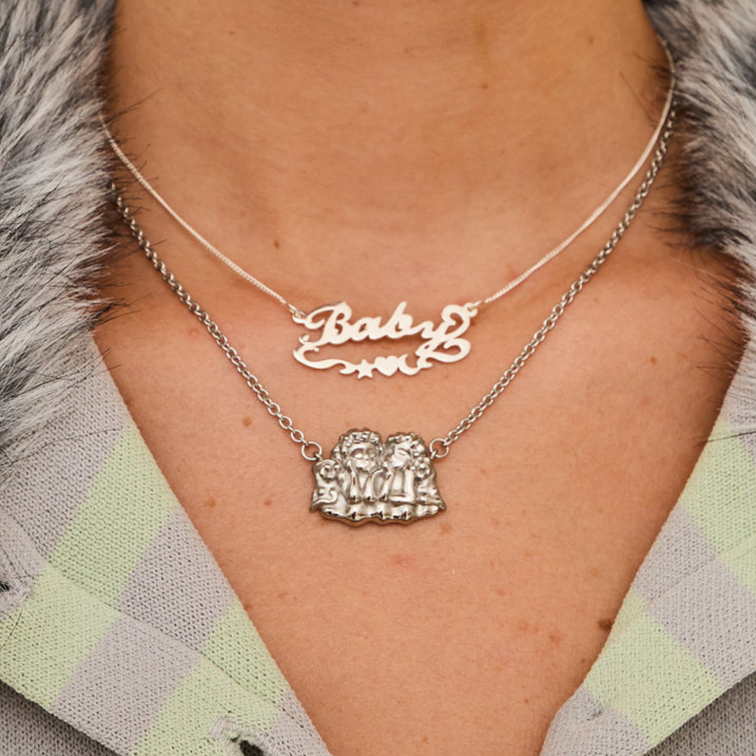 Cosmic Custom Nameplate Silver