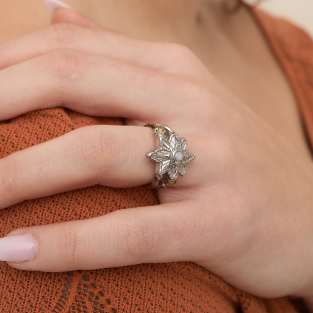 North Star Ring Silver