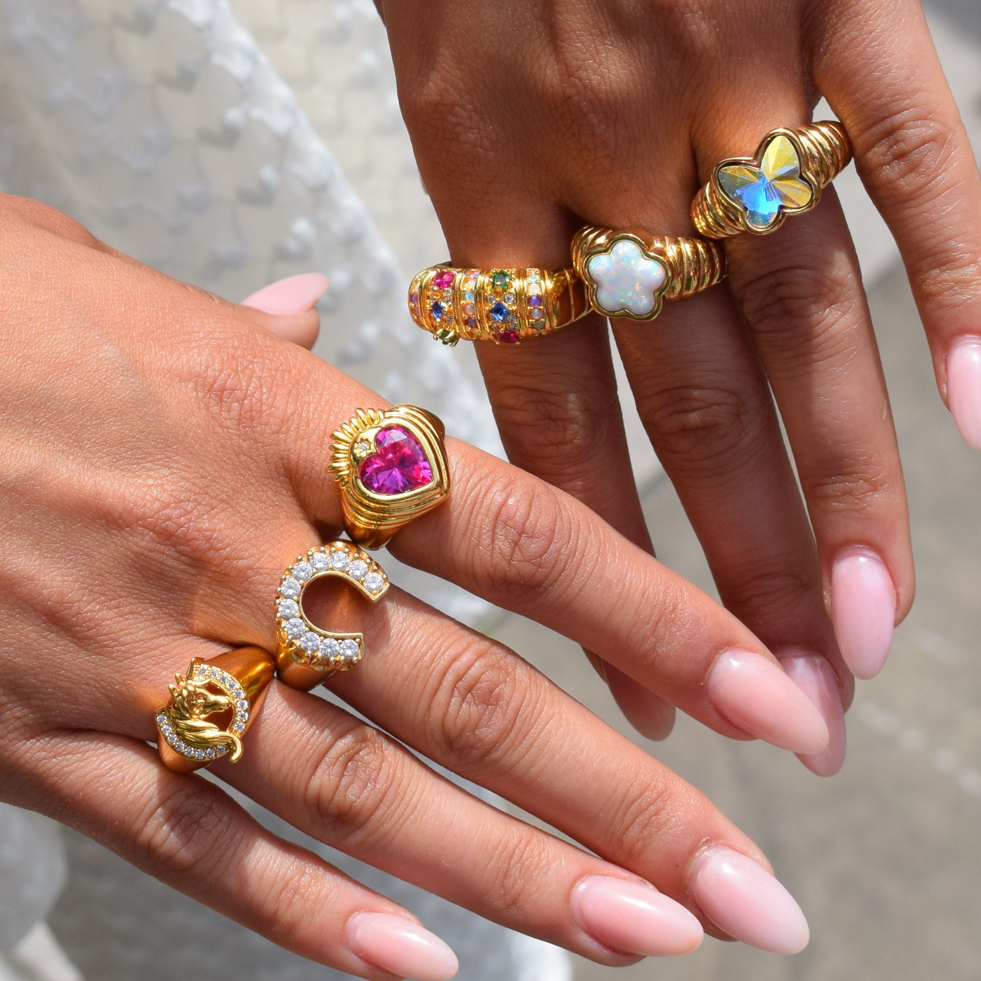 Queen of Hearts Ring Gold