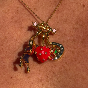 Strawberry Girl Charm Gold