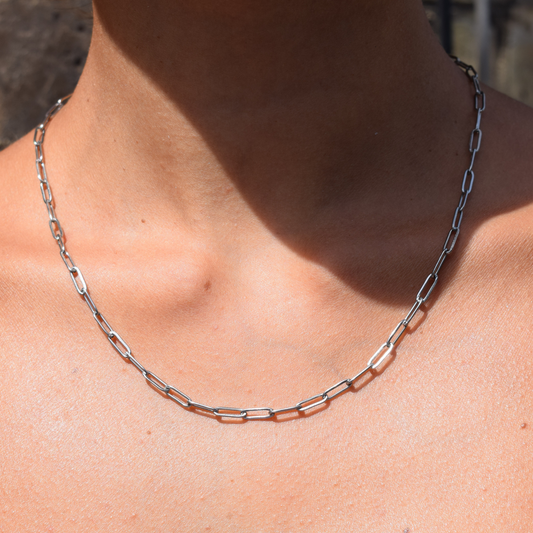 Paperclip Chain Silver