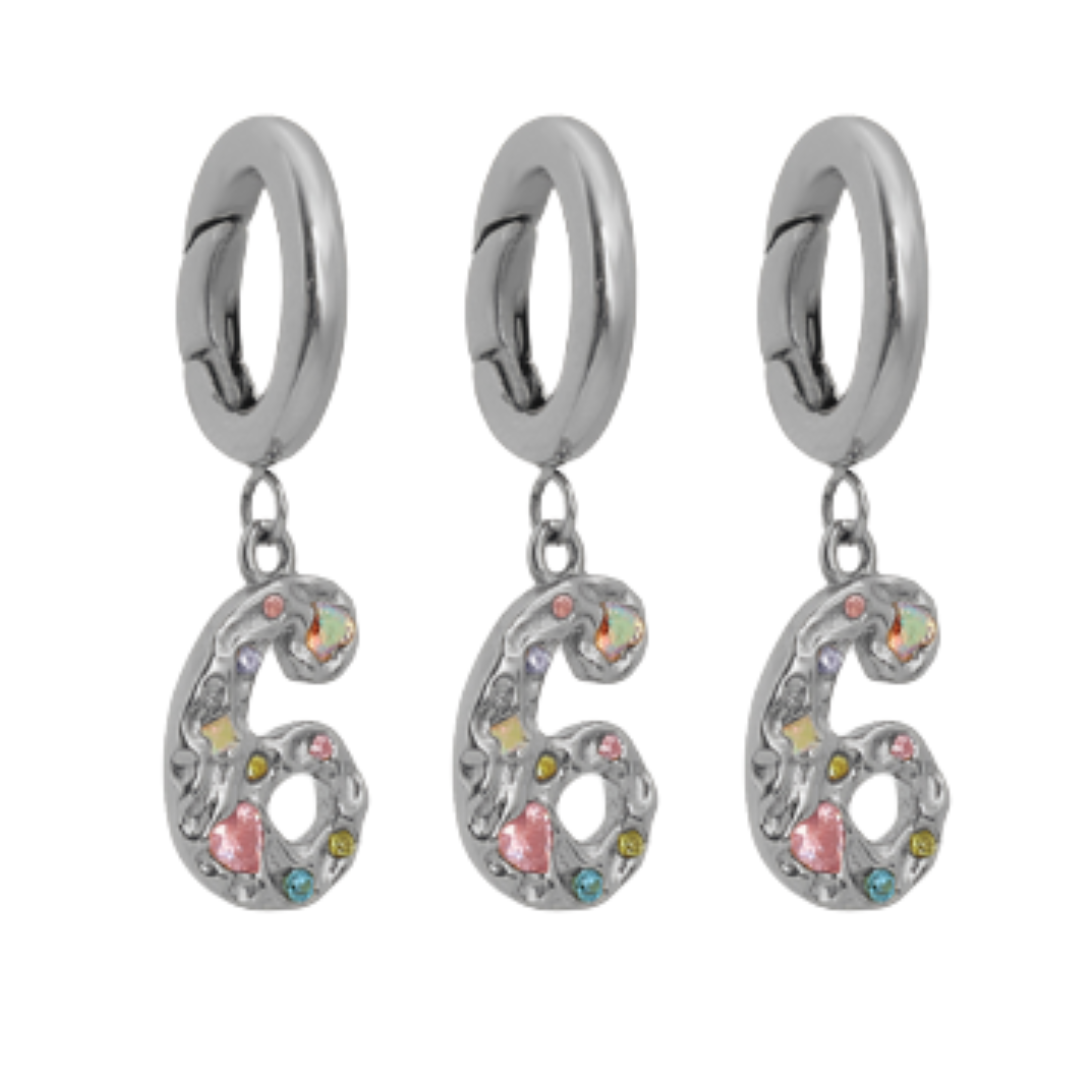 666 Necklace Set Silver