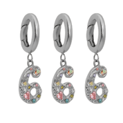 666 Necklace Set Silver