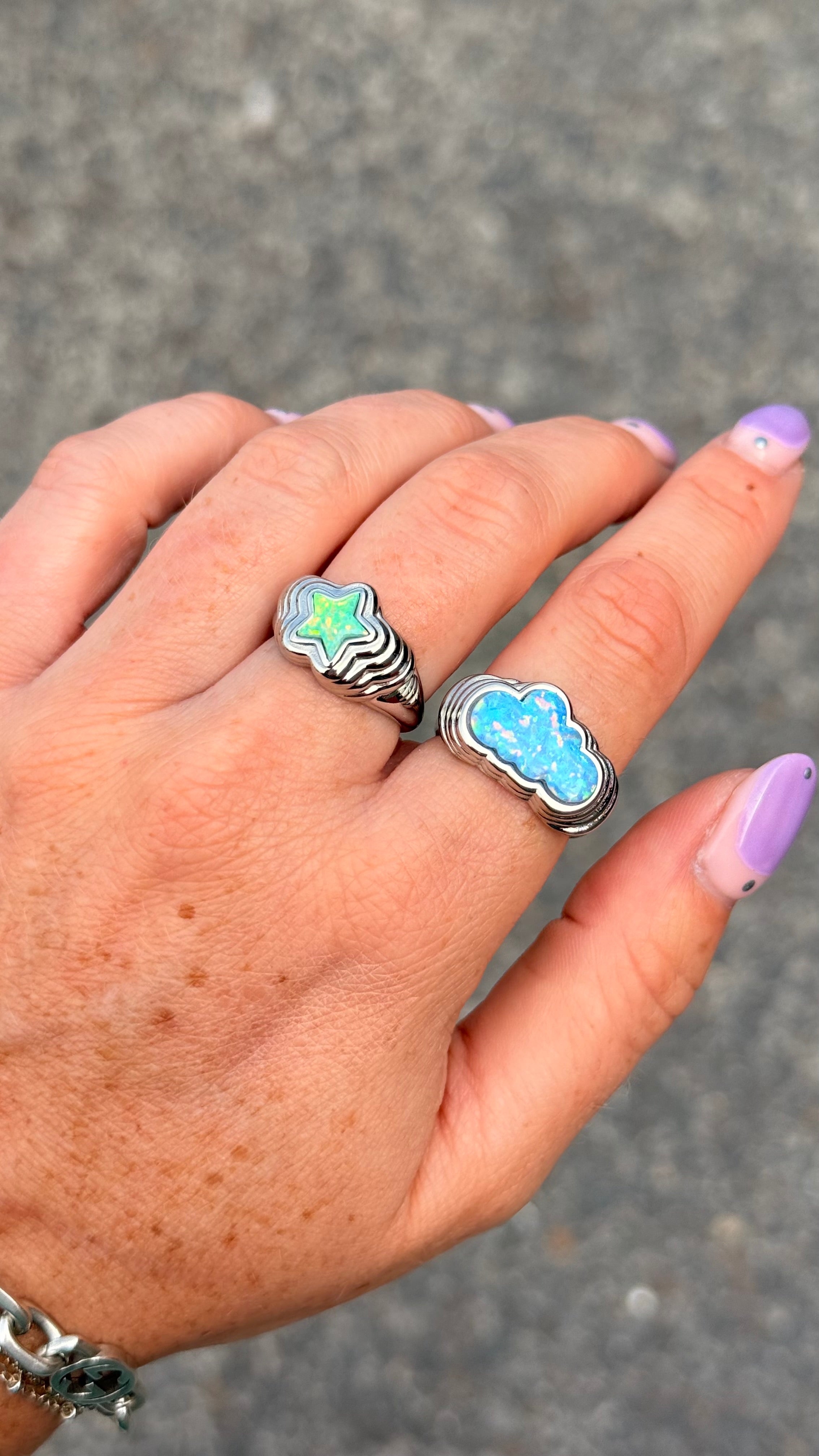 Starstruck Green Opal Silver