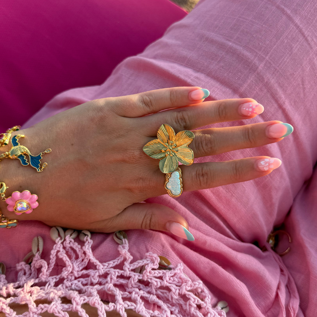 Forget Me Not Ring Gold