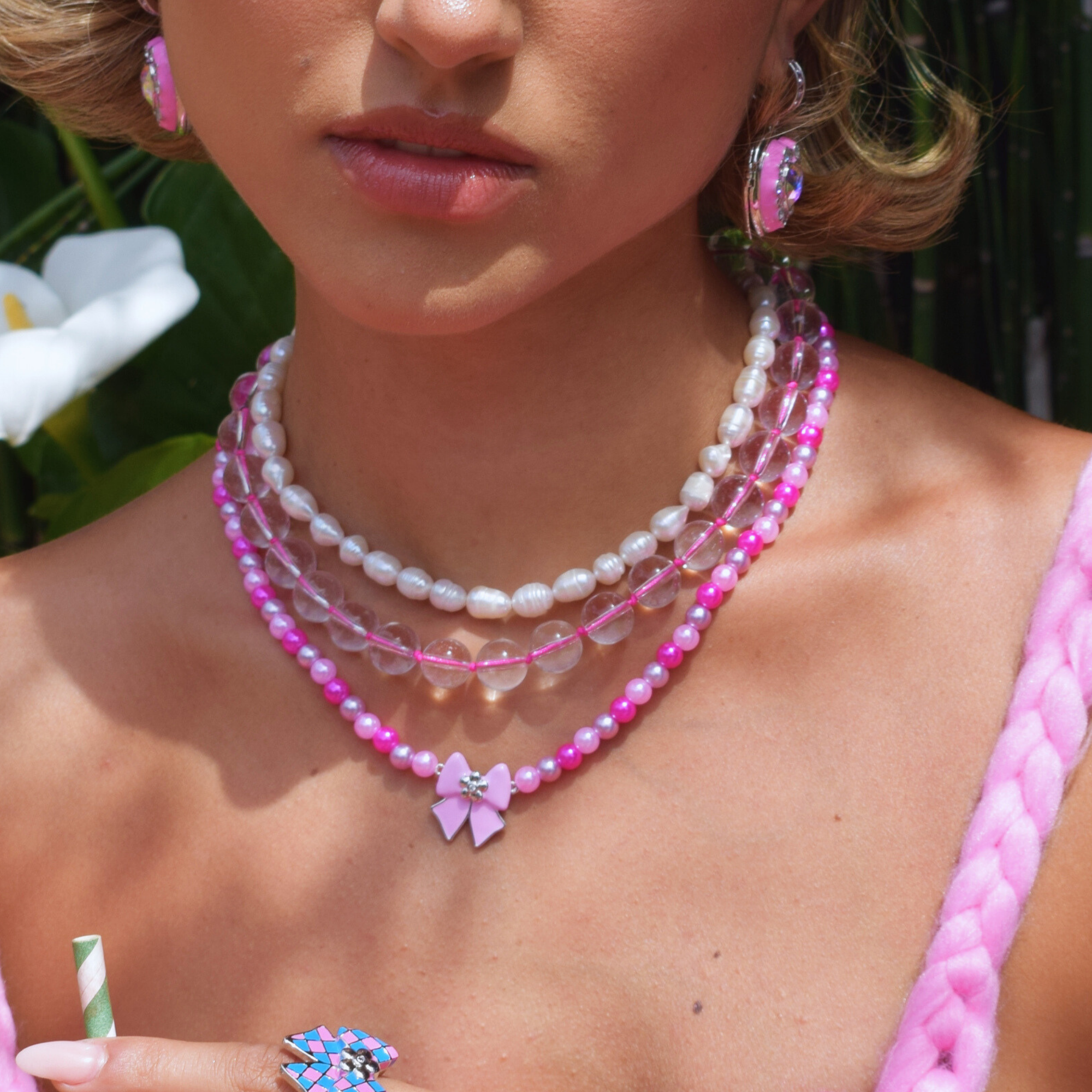 Bubblegum Necklace Pink