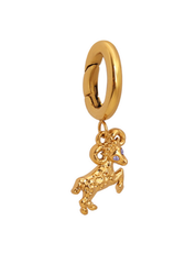 Aries Charm Gold