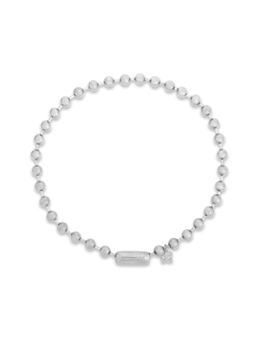 Bubble Ball Chain Silver
