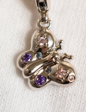 Butterfly Charm Silver with Exclusive Sticker Sheet