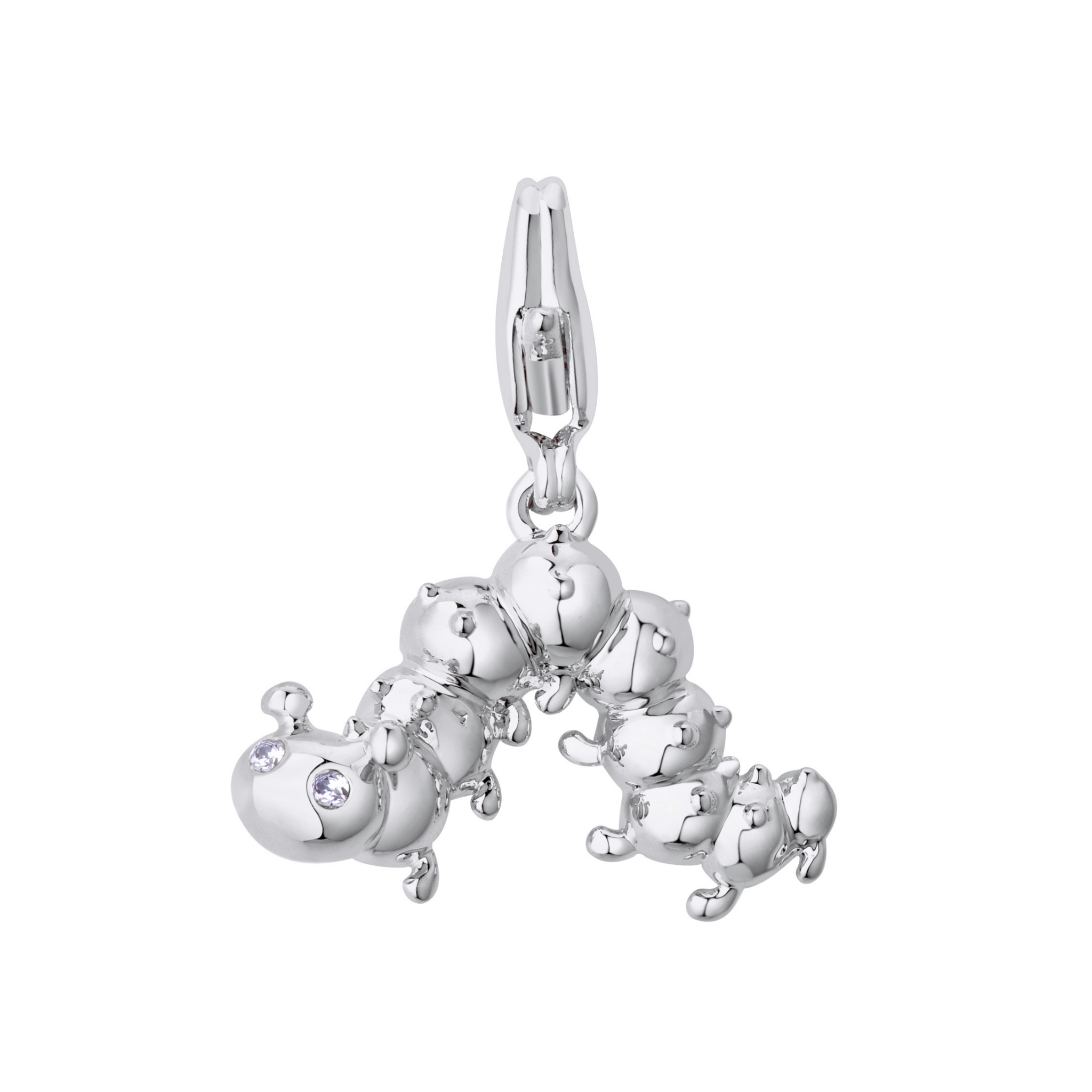 Caterpillar Charm Silver