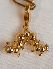 Caterpillar Charm Gold with Exclusive Sticker Sheet
