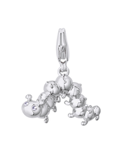 Caterpillar Charm Silver with Exclusive Sticker Sheet