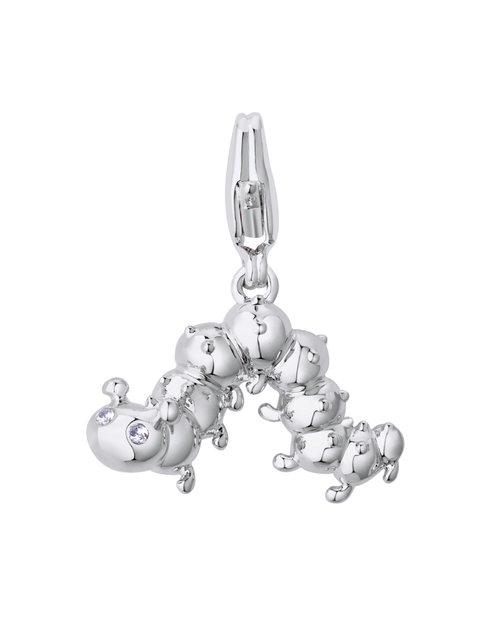 Caterpillar Charm Silver
