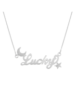 Celestial Custom Nameplate Silver
