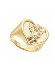 Cherub Love Ring Gold and Exclusive Sticker Sheet