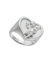 Cherub Love Ring Silver