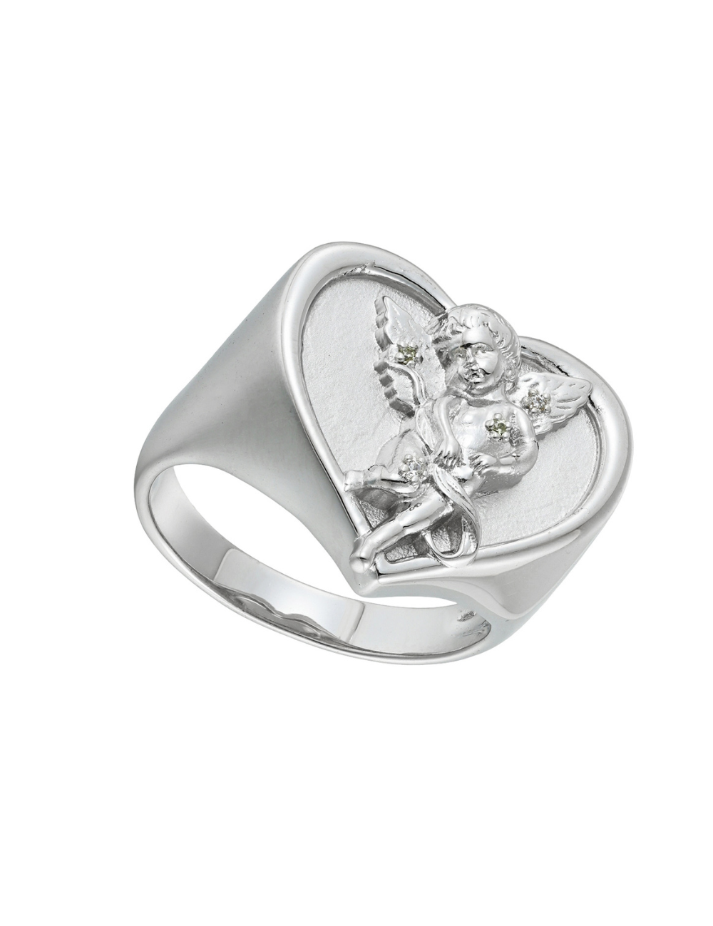 Cherub Love Silver Ring and Exclusive Sticker Sheet