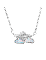 Cherub Opal Cloud Necklace Silver
