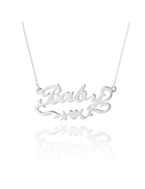Cosmic Custom Nameplate Silver