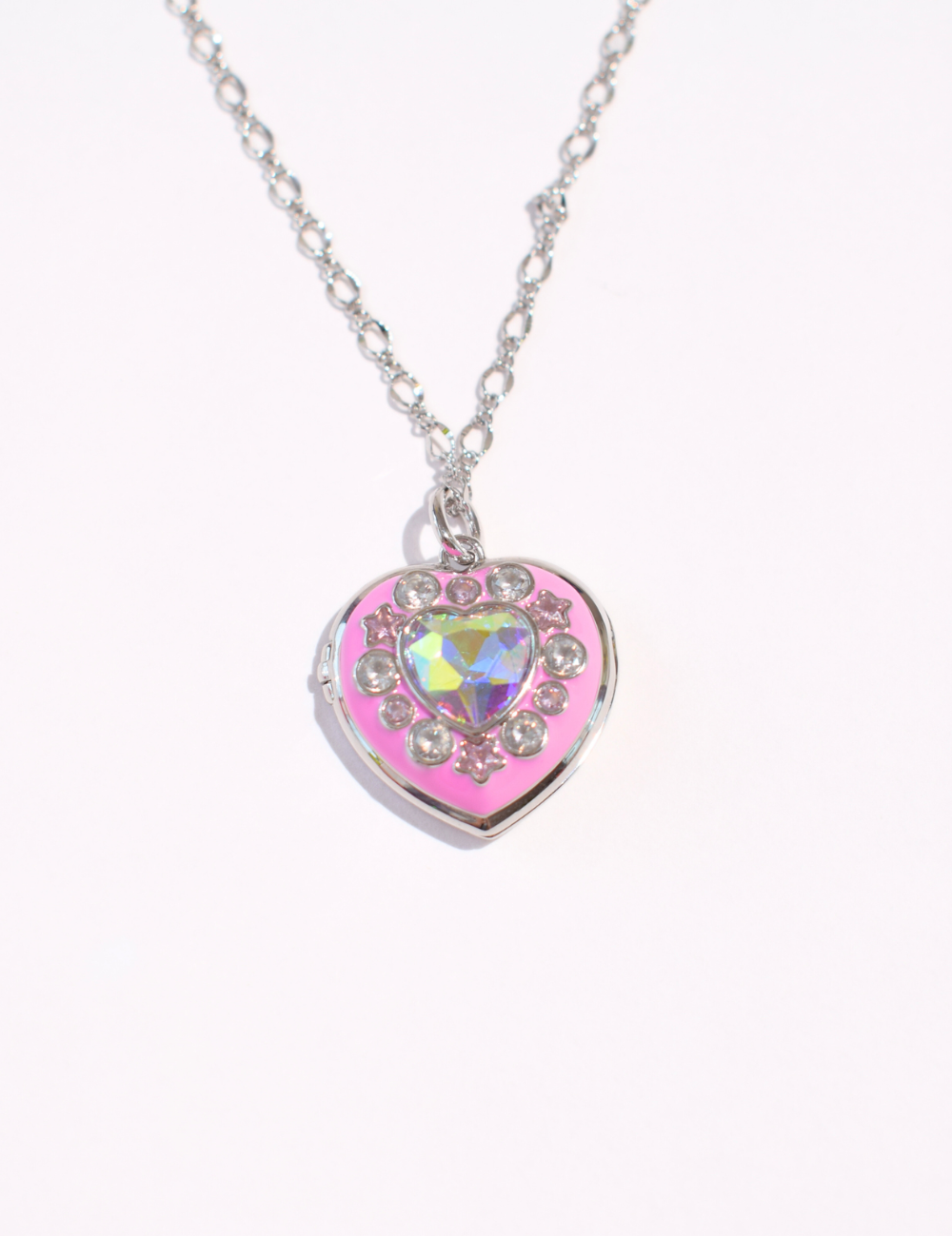 Cosmic Girl Locket on Chain Silver