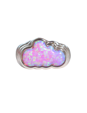 Cotton Candy Cloud Ring Silver