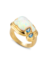 Cry Me A River White Opal Ring