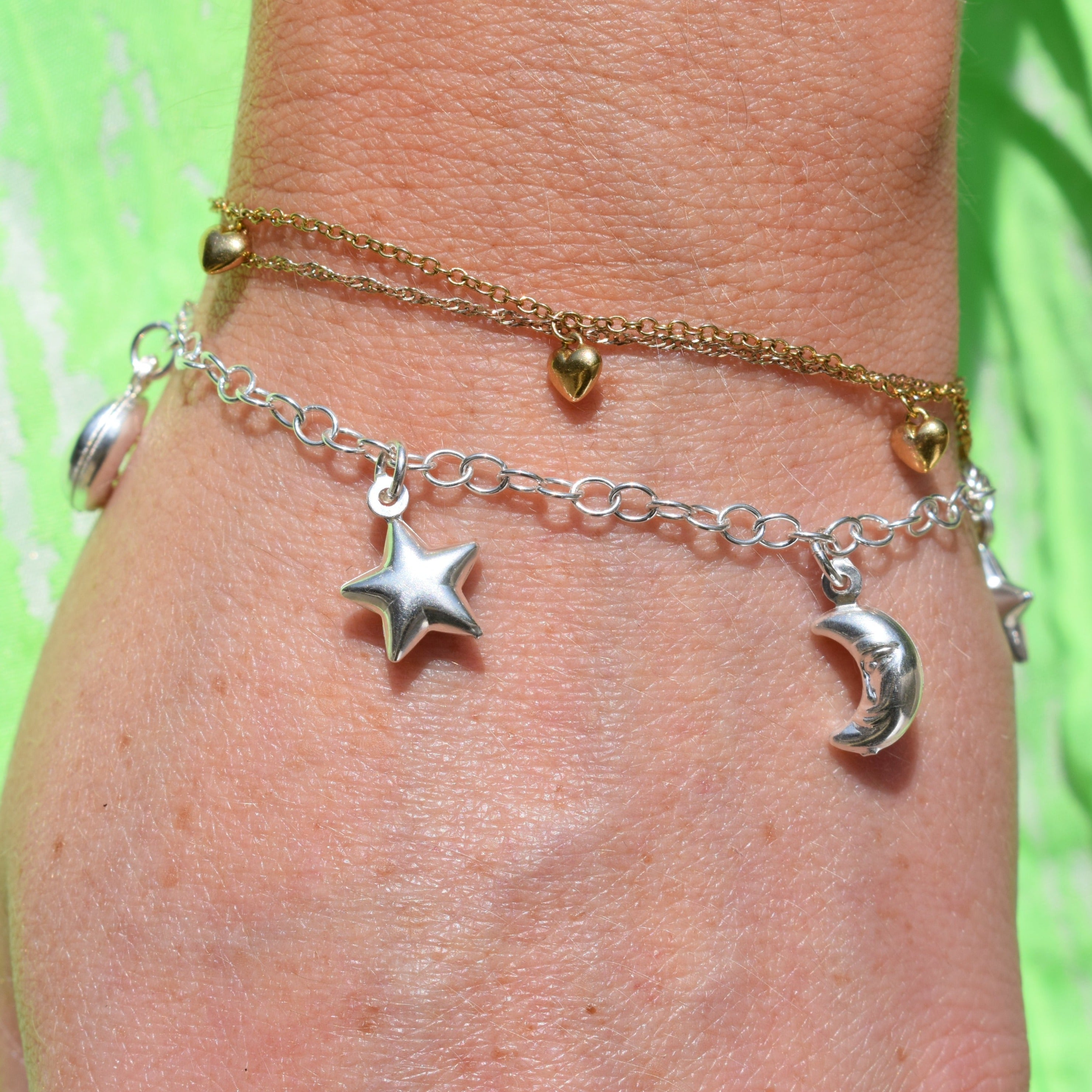 Stars and Moon Charm Bracelet
