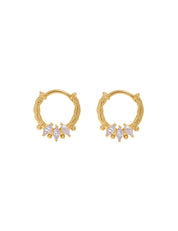 Lilac Helix Hoop Gold