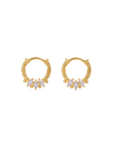 Lilac Helix Hoop Gold