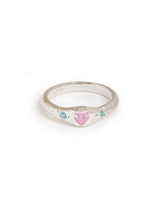 Galaxy Heart Ring Silver