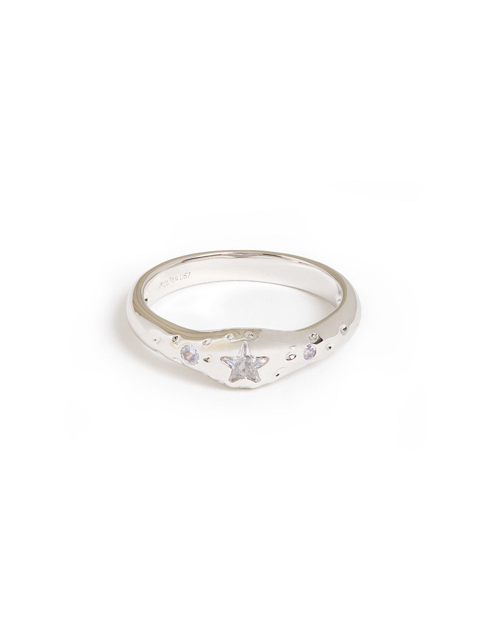 Galaxy Star Ring Silver